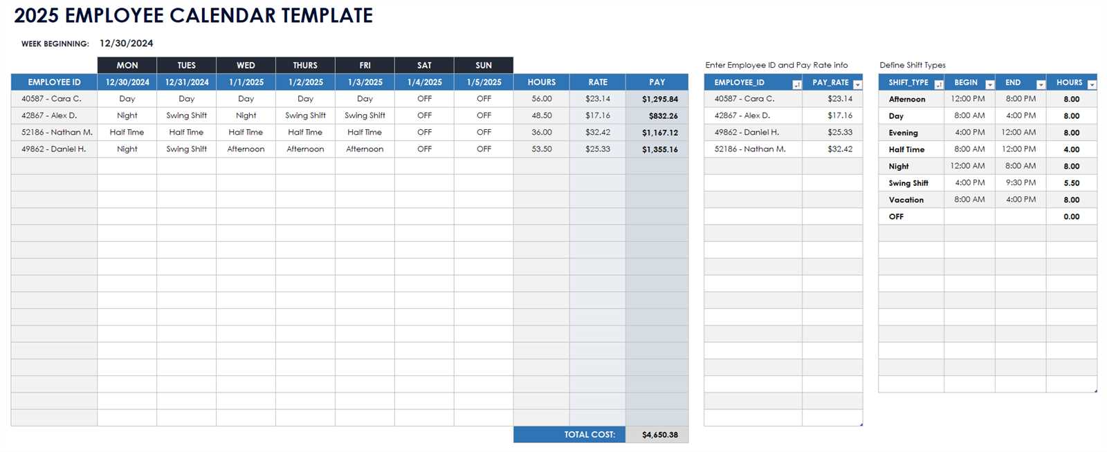 calendar docs template 2025