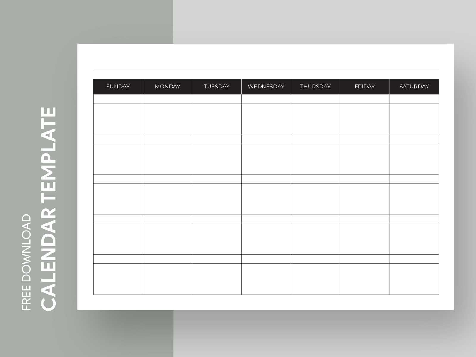 calendar docs template