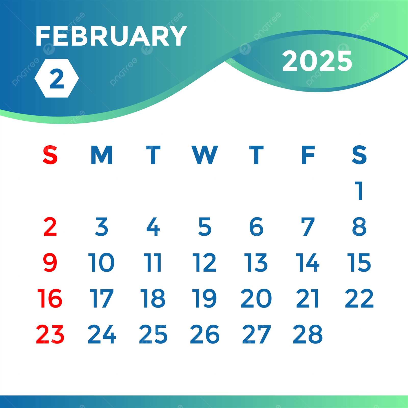 calendar feb 2025 template