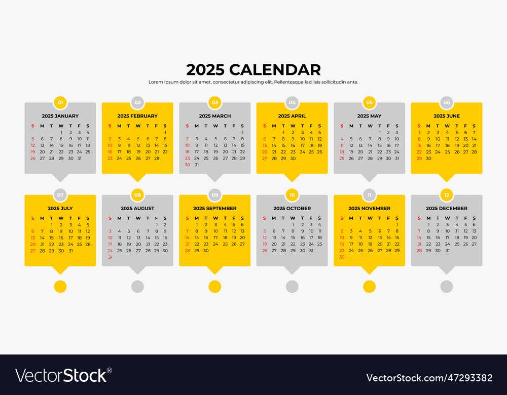 calendar for 2025 template