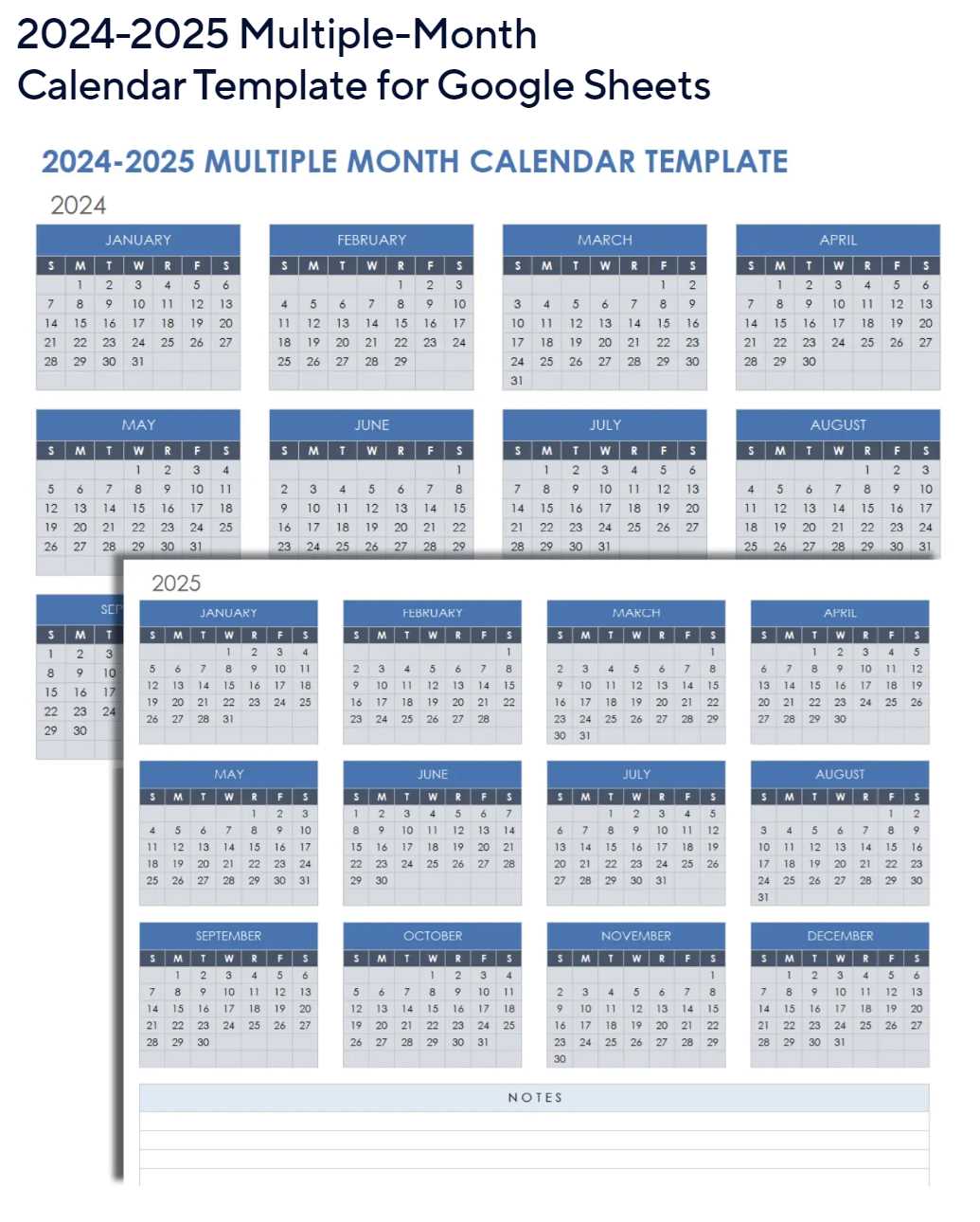 calendar in sheets template