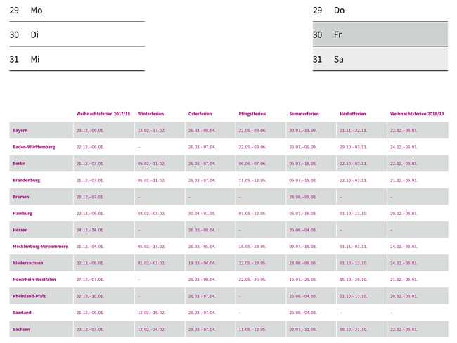 calendar indesign template 2025