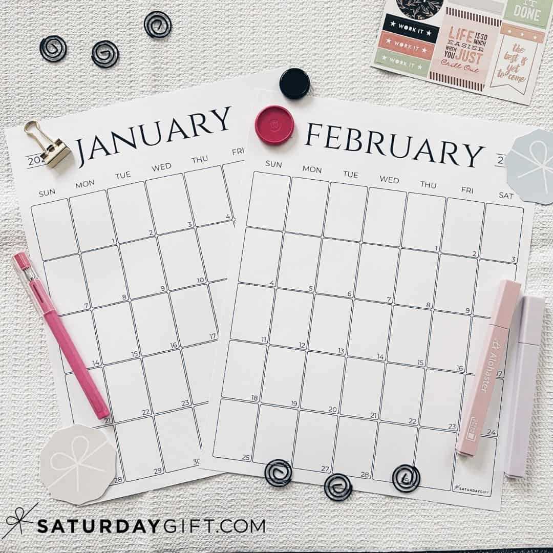 calendar january 2026 template