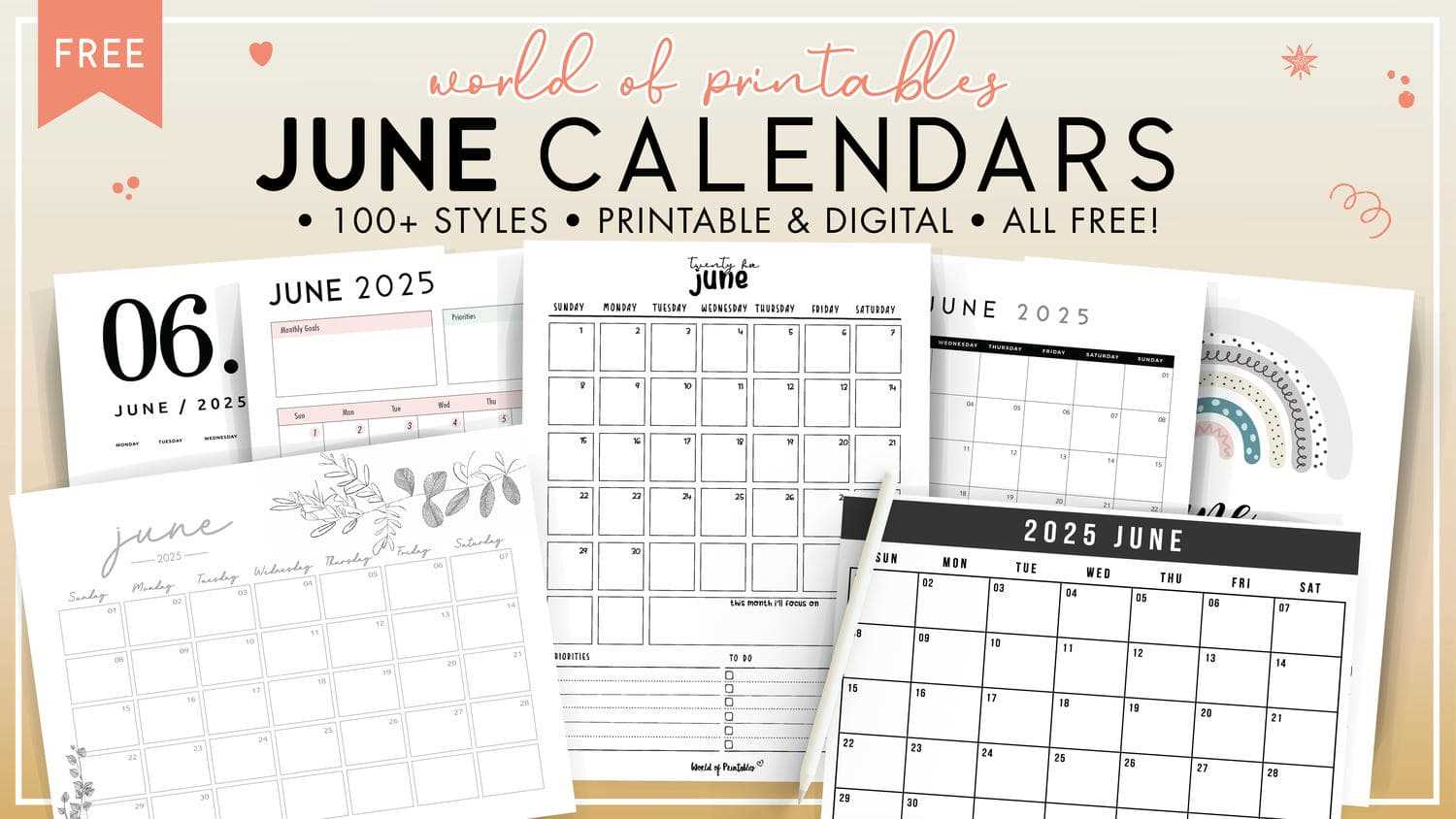 calendar june template