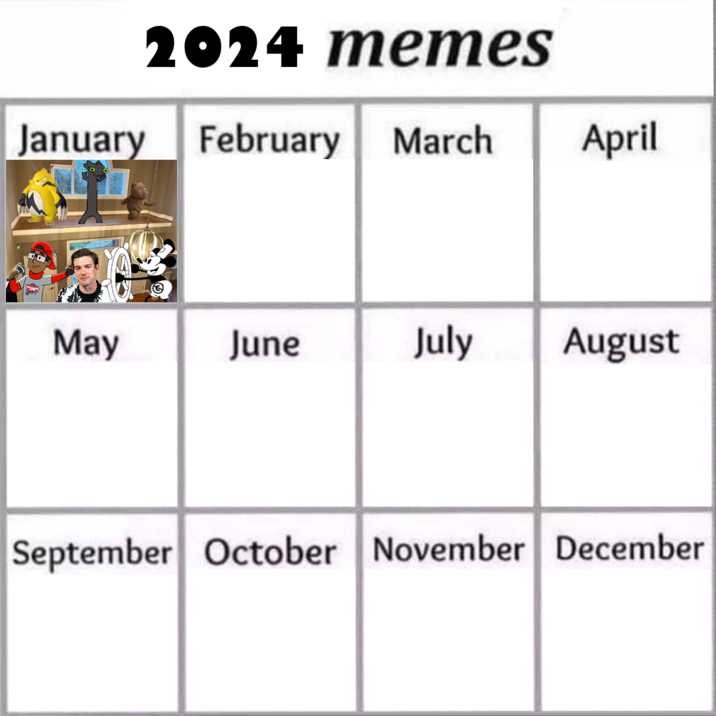 calendar meme template