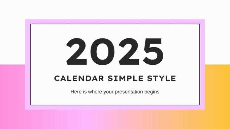 calendar powerpoint template 2026