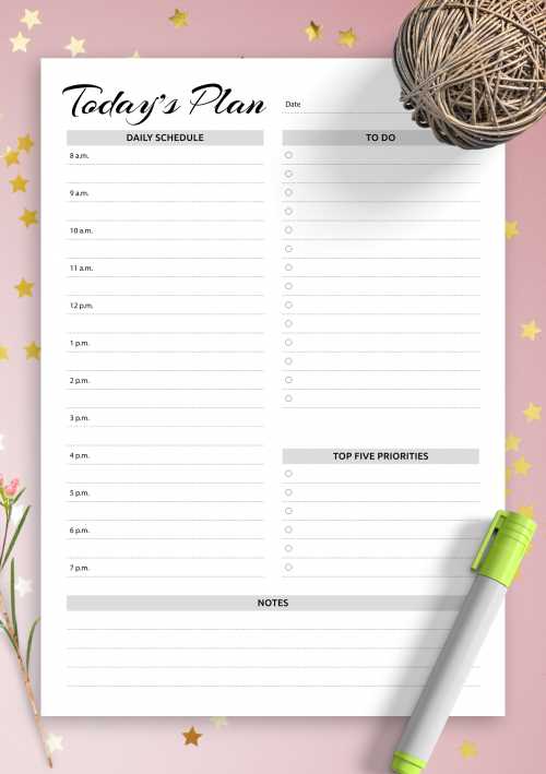 calendar sample template