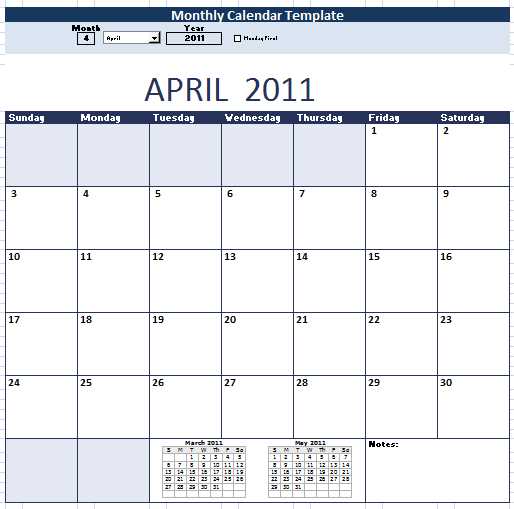 calendar scheduling template