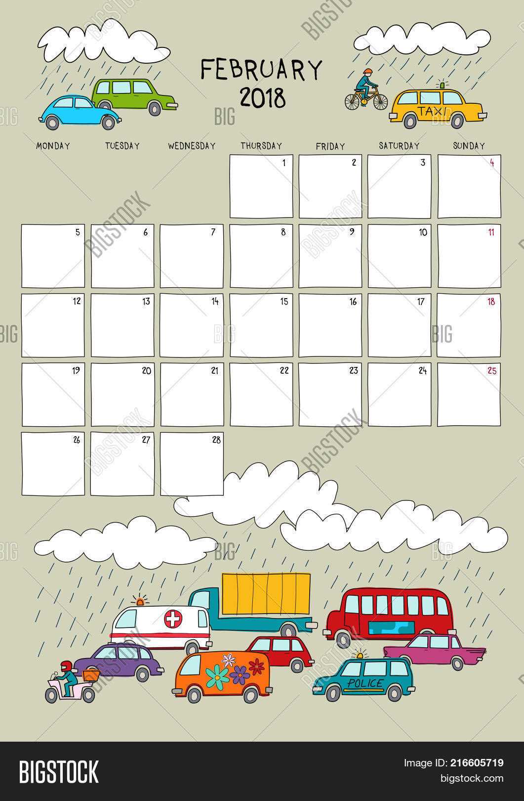 calendar sketch template