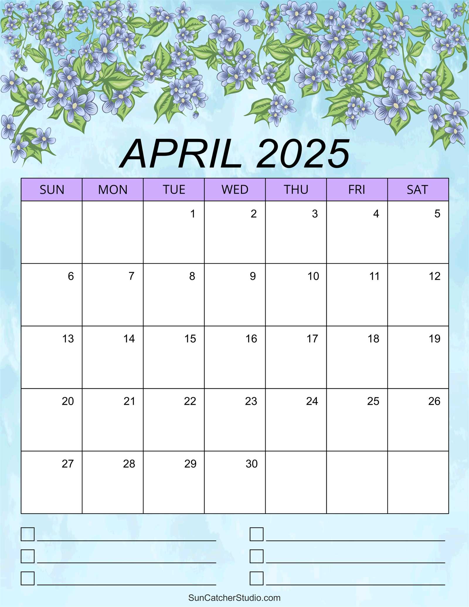 calendar template 2025 april