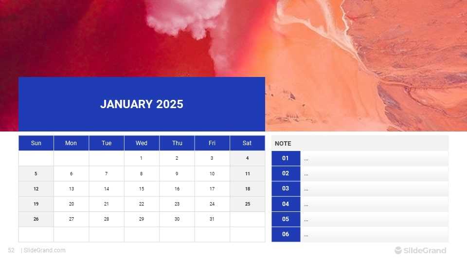 calendar template 2025 powerpoint