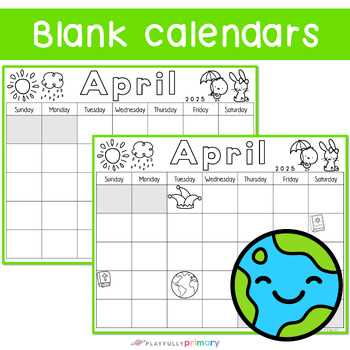 calendar template 2026 april