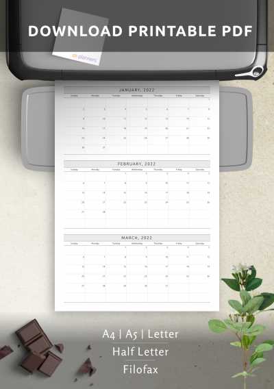 calendar template a4