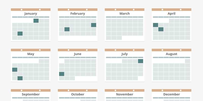 calendar template css