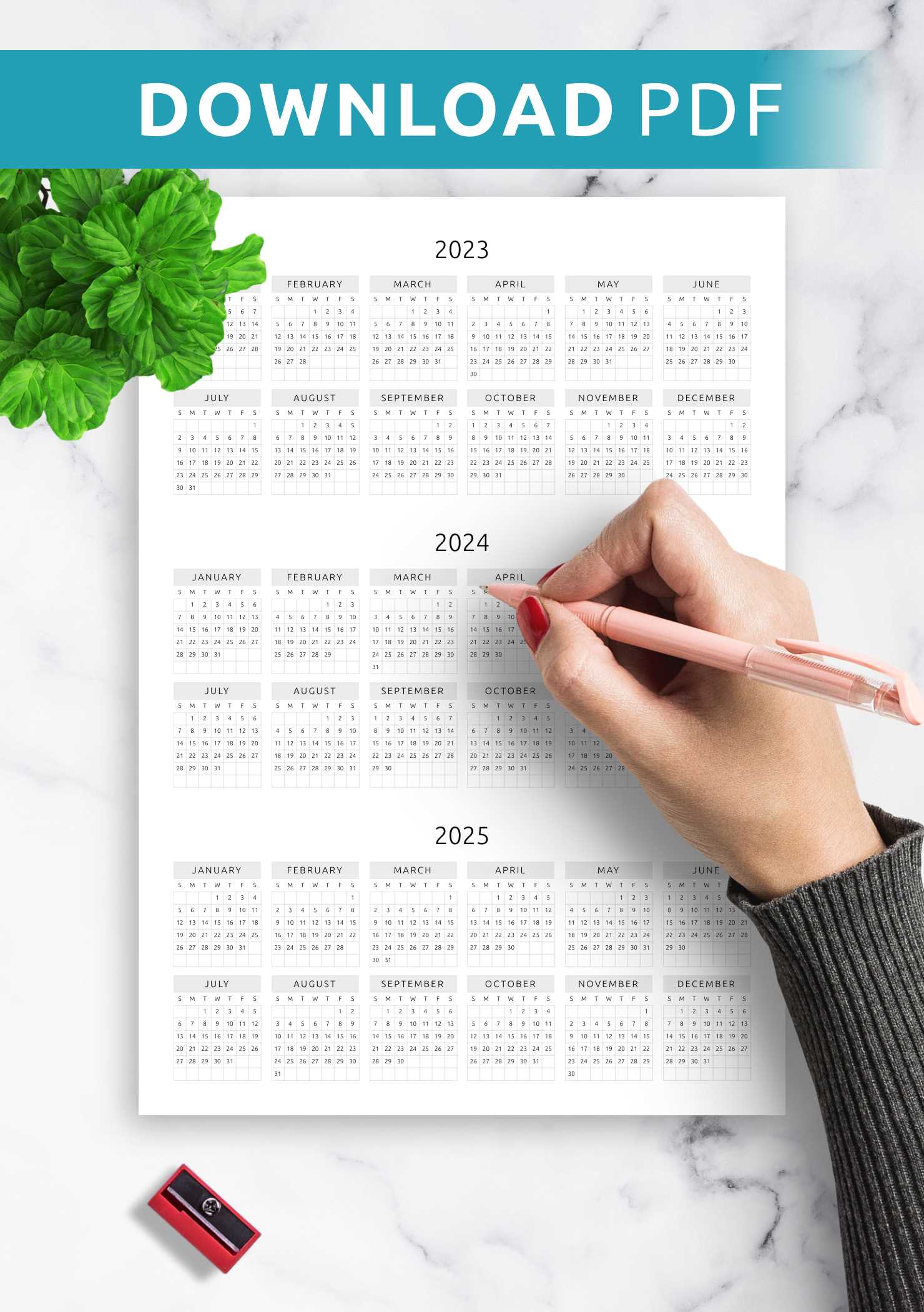 calendar template download free