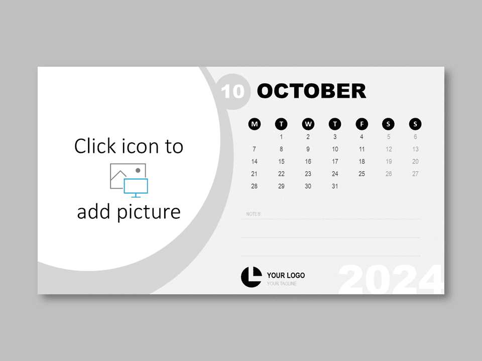 calendar template for powerpoint 2025