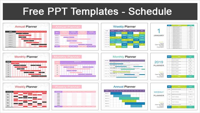 calendar template for ppt