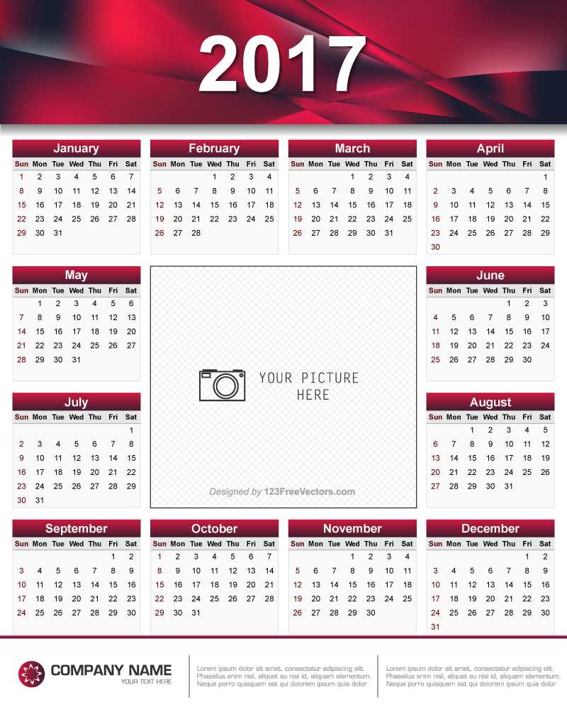 calendar template illustrator