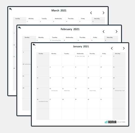 calendar template image