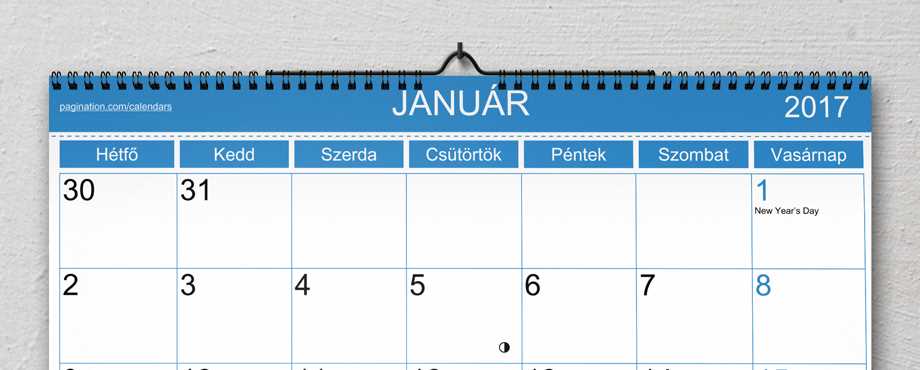 calendar template indd