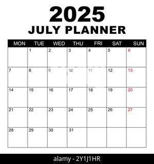 calendar template july august 2025