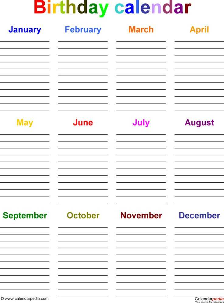 calendar template microsoft