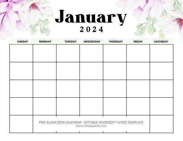 calendar template publisher