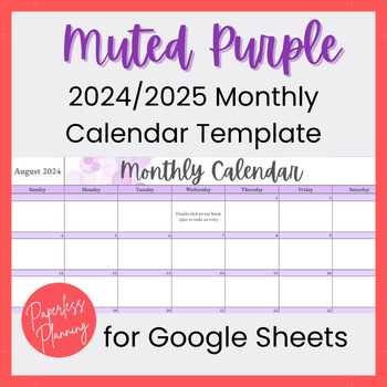 calendar template sheets 2025