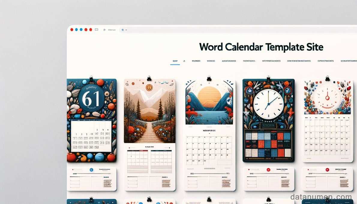 calendar template software