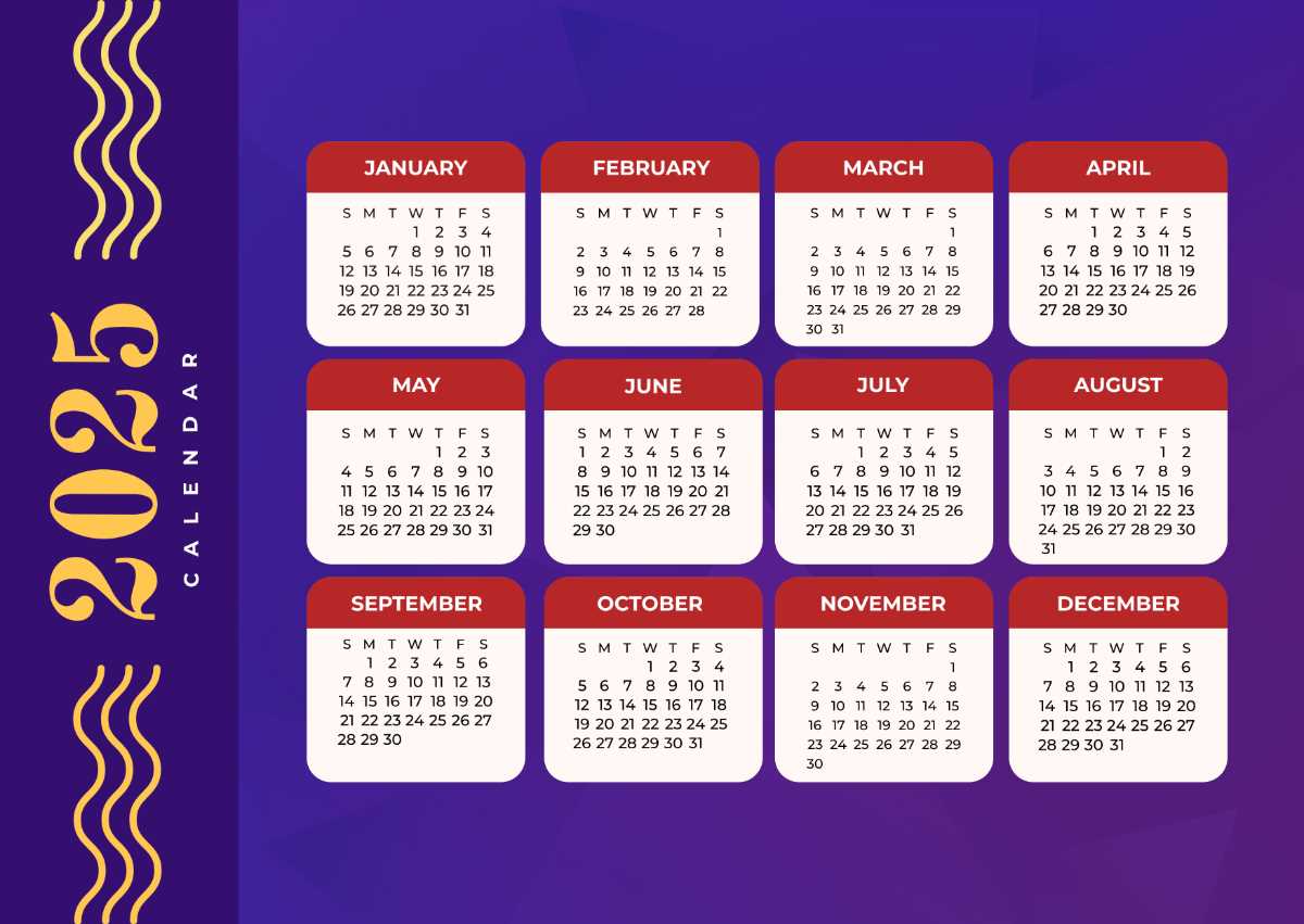 calendar templates 2025