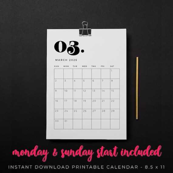 calendar templates march 2026