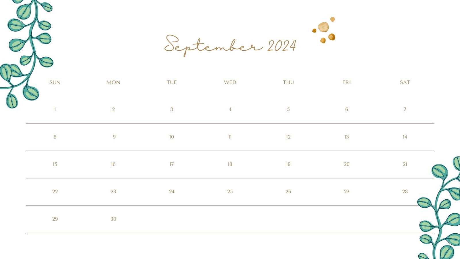 canva free calendar templates