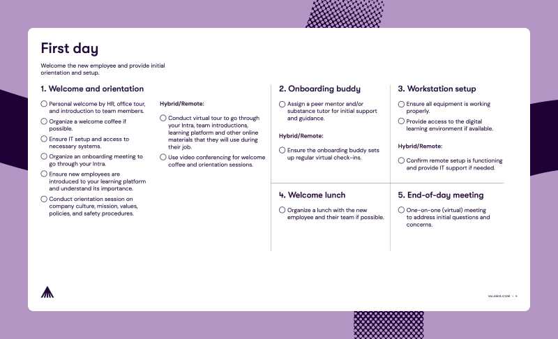 onboarding calendar template