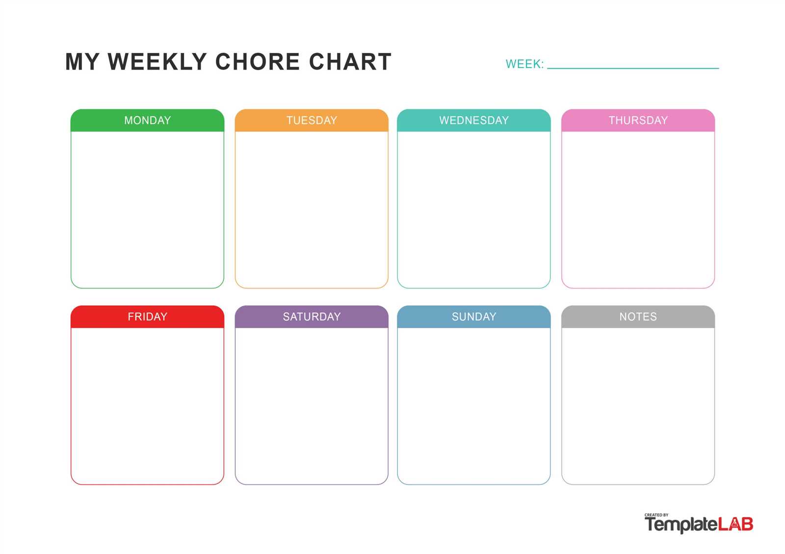 chore calendar template