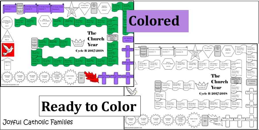 church calendar template 2025