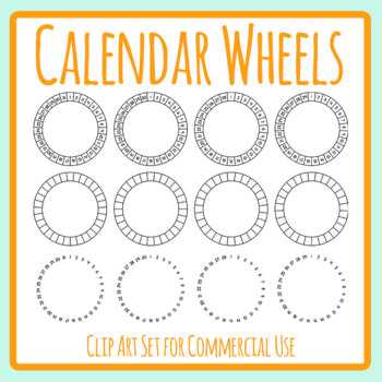 circle calendar template