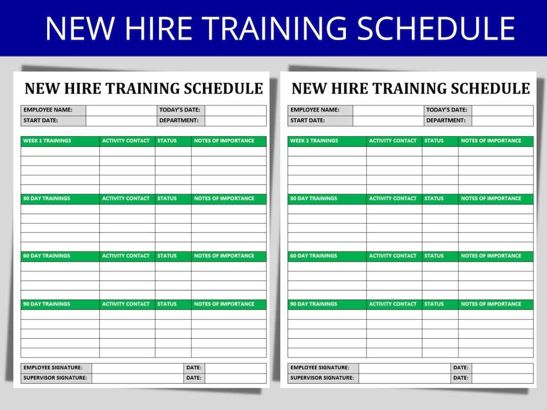 training schedule training calendar template