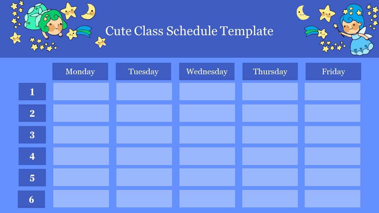 class calendar template