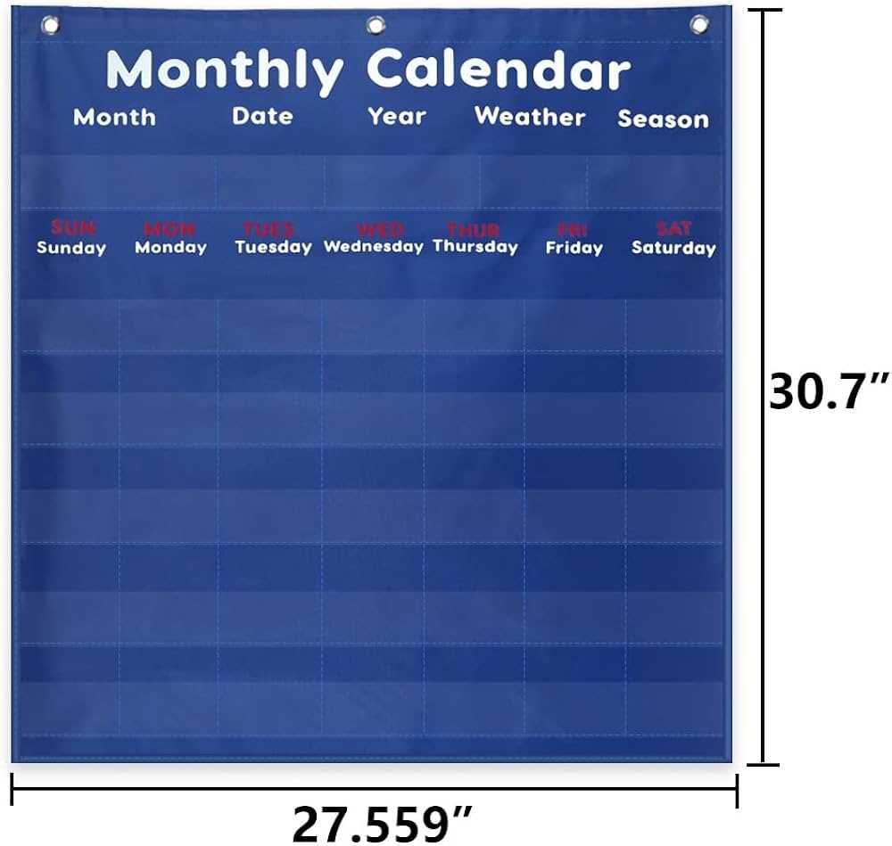 classroom monthly calendar template