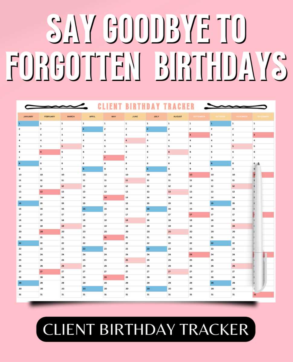 client calendar template