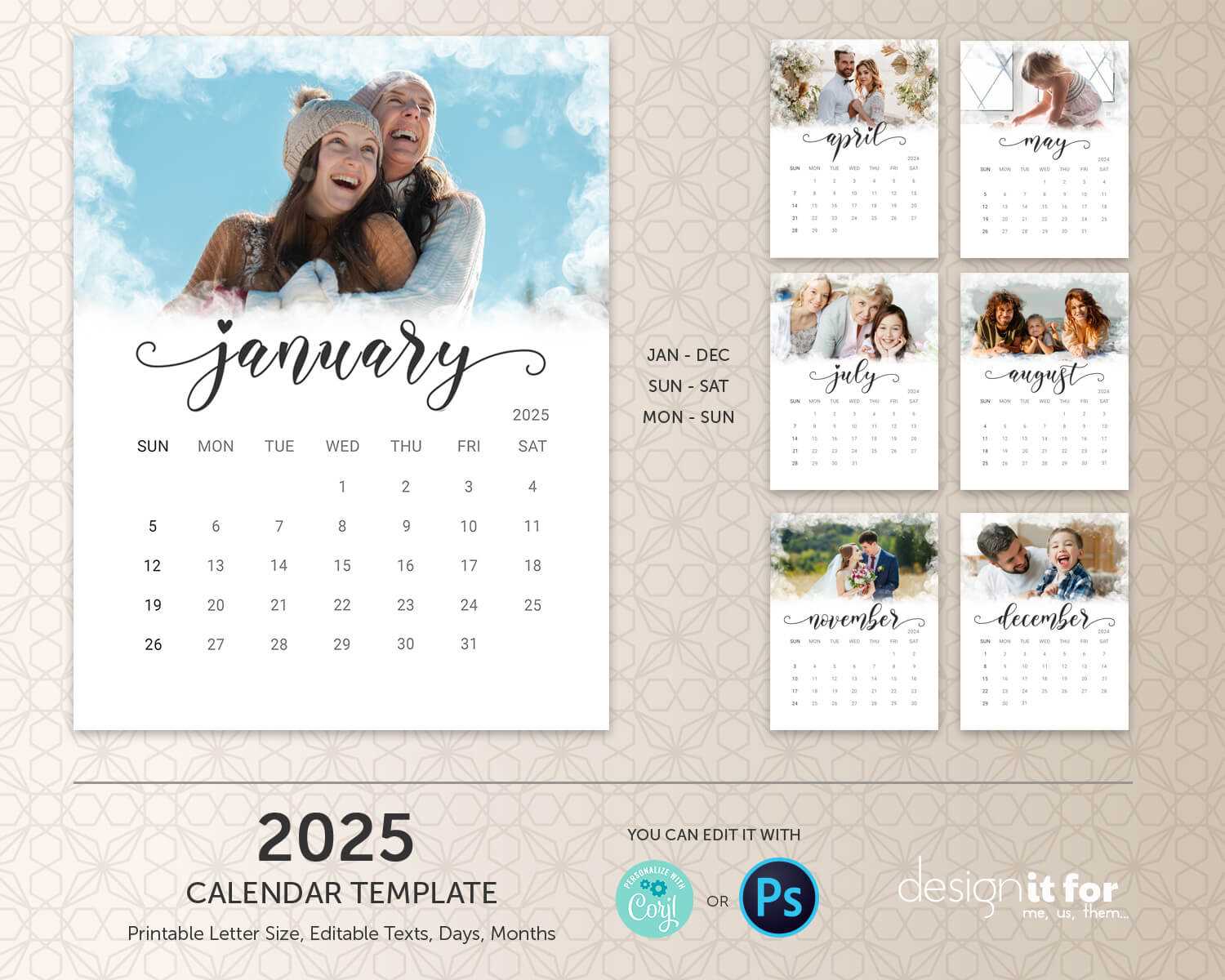 content calendar template 2025