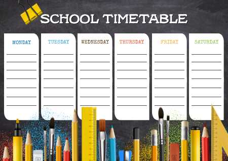 class calendar template