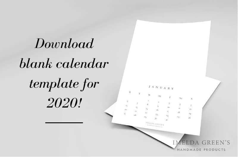 create own calendar template