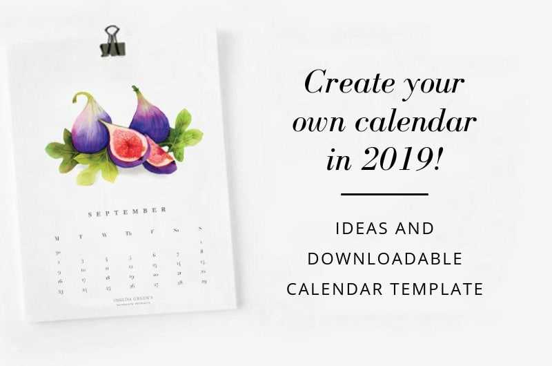 create your own calendar template free