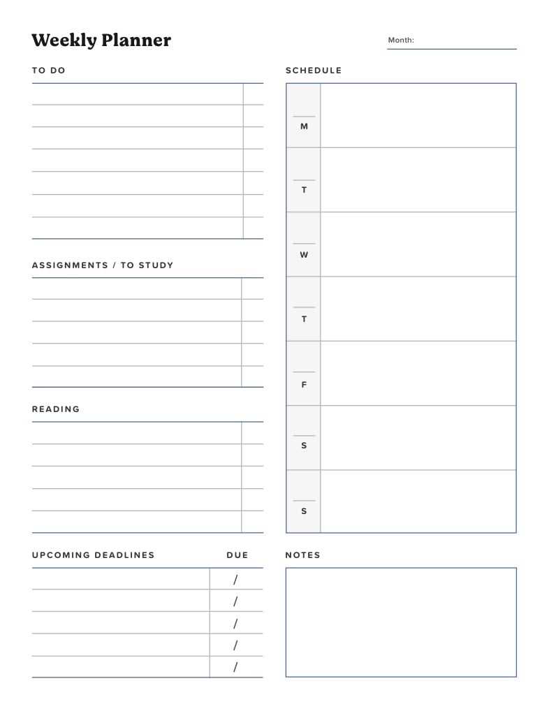 notability monthly calendar template free