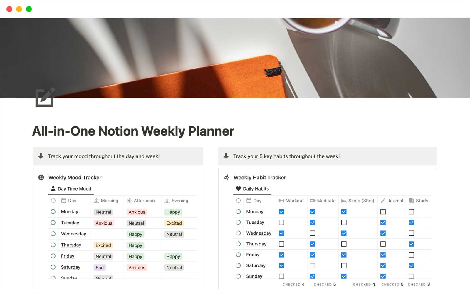 notion calendar template free