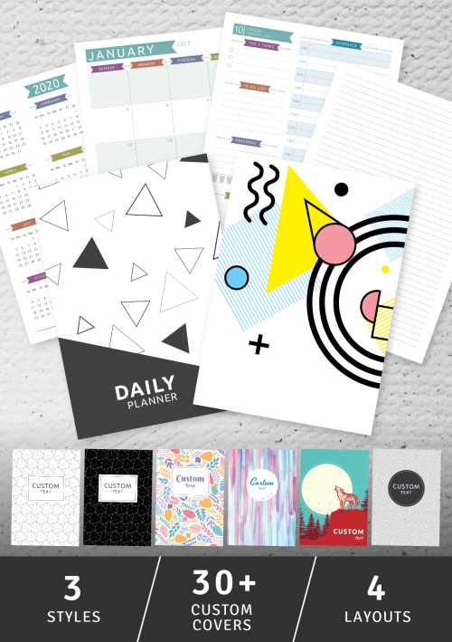 custom daily calendar template