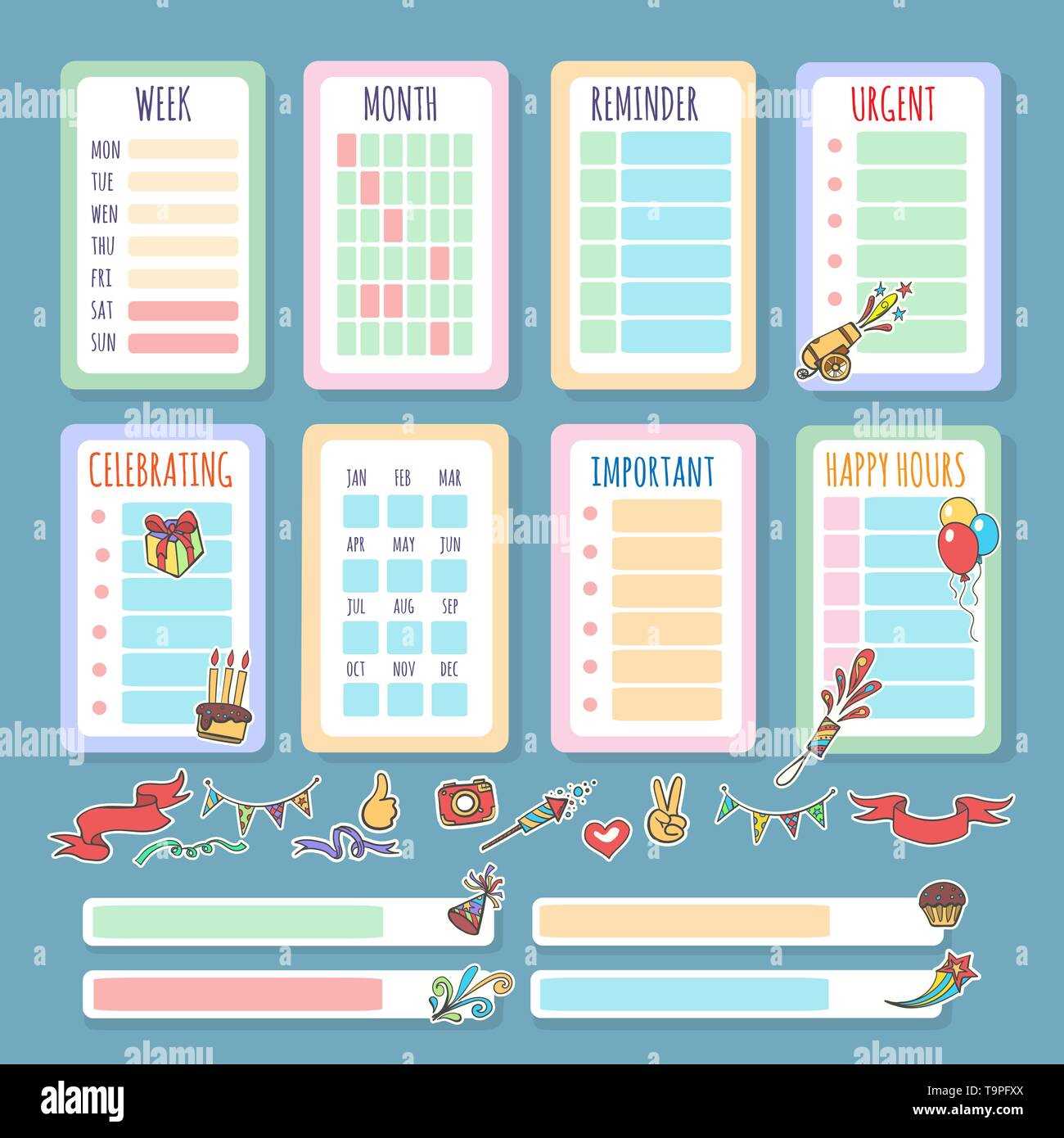 cute daily calendar template