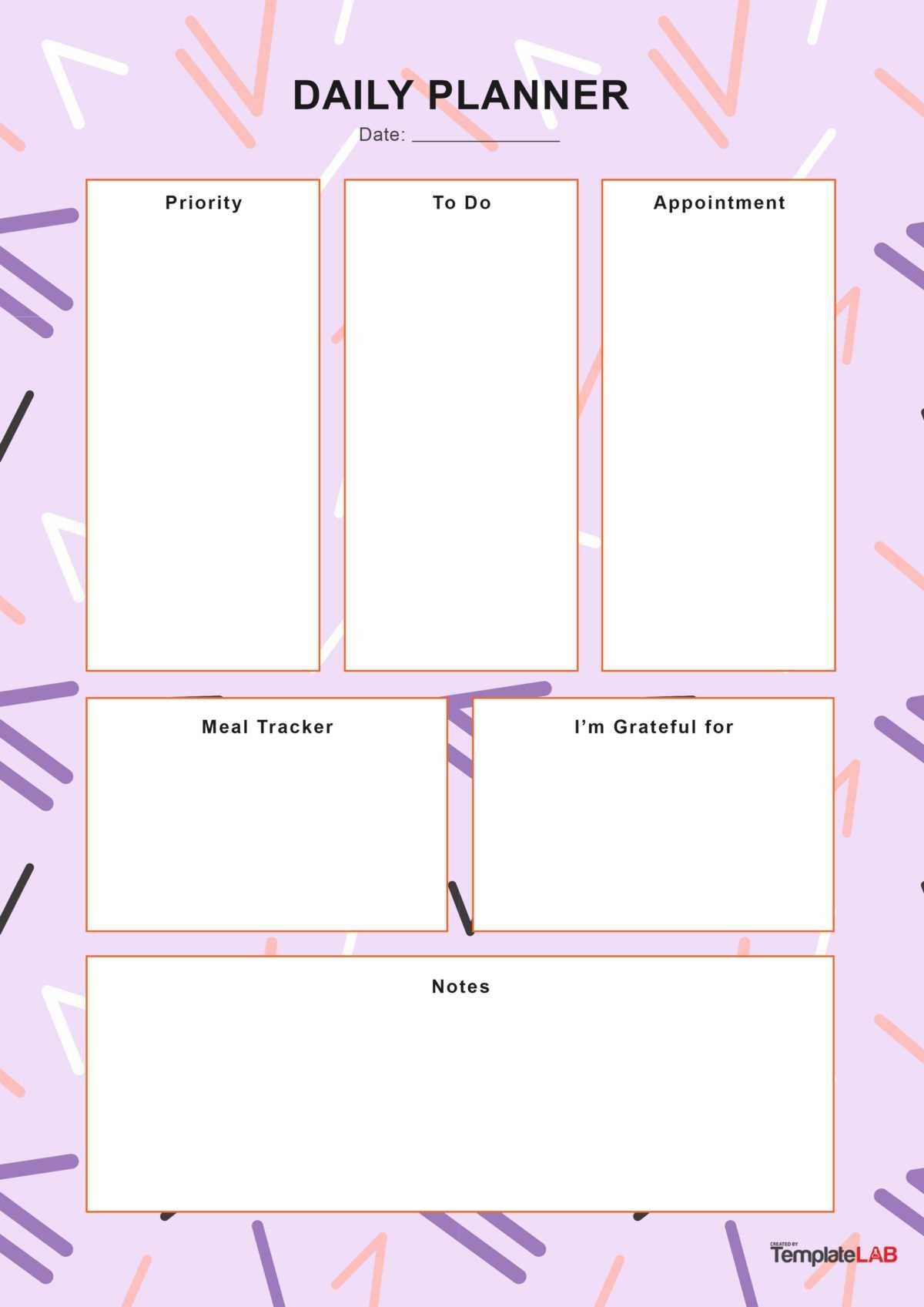 cute daily calendar template