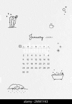 cute editable calendar template